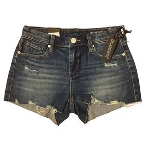 NWT Blank NYC The Astor Dark Wash Cut Off Denim Shorts Size 26